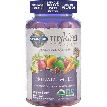Mykind Organics Prenatal Multi Gummies, Organic Berry Garden of Life