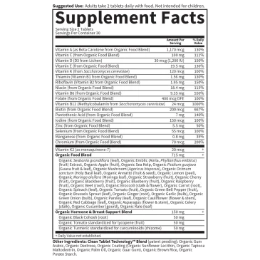 Mykind Organics Women's Multi 40+ - 60 vegan tabs de Garden of Life