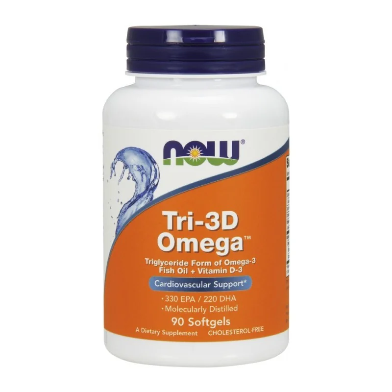 Tri-3D Omega - 90 softgels - NOW Foods