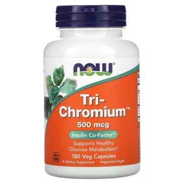 Tri-Chromium - 500mcg - 180 vcaps NOW Foods pas cher - Nutriwellness
