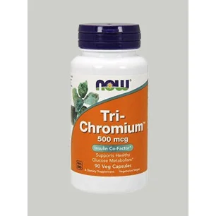 Tri-Chromium - 500mcg - 90 vcaps NOW Foods pas cher - Nutriwellness