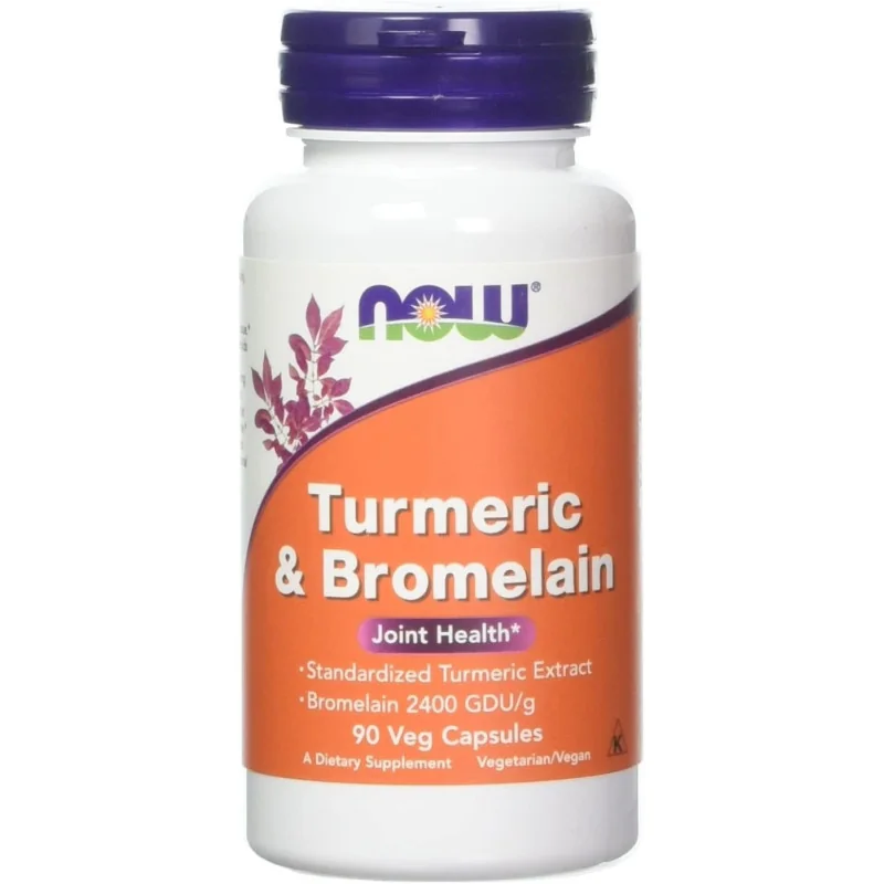 Turmeric & Bromelain - 90 vcaps - NOW Foods