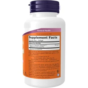 Ubiquinol - 100mg - 120 softgels - NOW Foods
