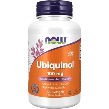Ubiquinol - 100mg - 120 softgels de NOW Foods pas cher - Nutriwellness