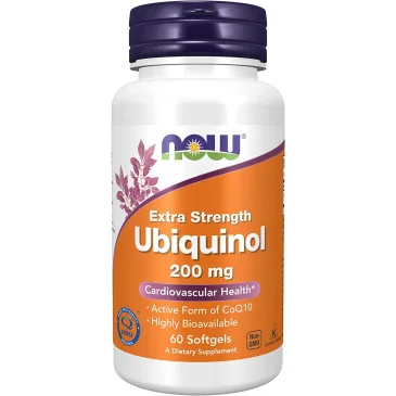 Ubiquinol - 200mg - 60 softgels de NOW Foods pas cher - Nutriwellness