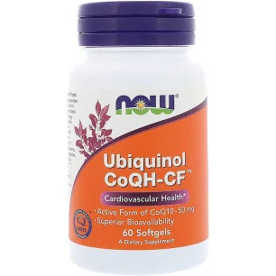 Ubiquinol CoQH-CF - 60 softgels de NOW Foods pas cher - Nutriwellness