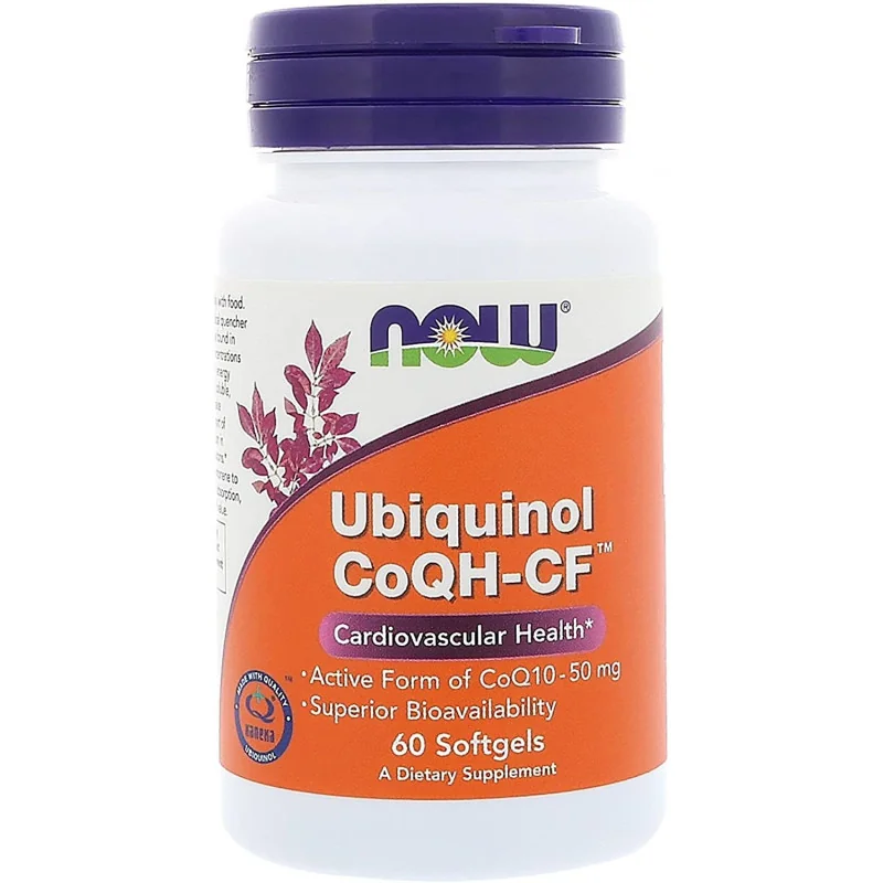 Ubiquinol CoQH-CF - 60 softgels - NOW Foods