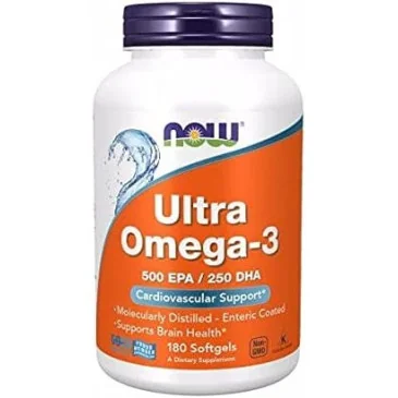 Ultra Omega-3 - 180 softgels de NOW Foods pas cher - Nutriwellness