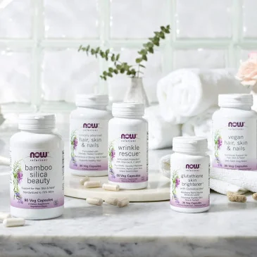 Vegan Hair, Skin & Nails - 90 vcaps de NOW Foods pas cher