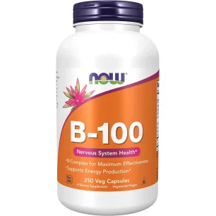 Vitamin B-100 - 250 vcaps de NOW Foods pas cher - Nutriwellness
