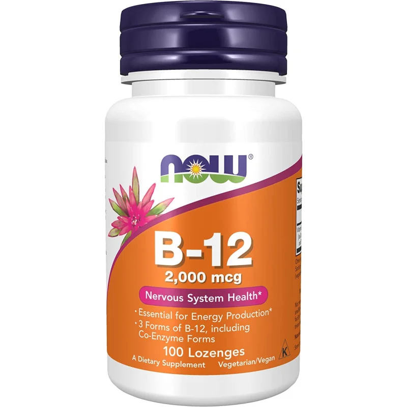 Vitamin B-12 - 2000mcg - 100 lozenges - NOW Foods Vitamin B-12 - 2000mcg - 100 lozenges - NOW Foods