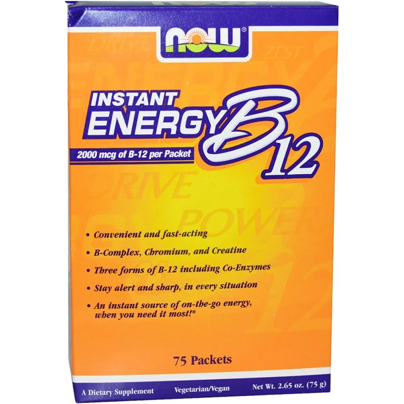 Vitamin B-12, Instant Energy - 75 packets - NOW Foods Vitamin B-12, Instant Energy - 75 packets - NOW Foods