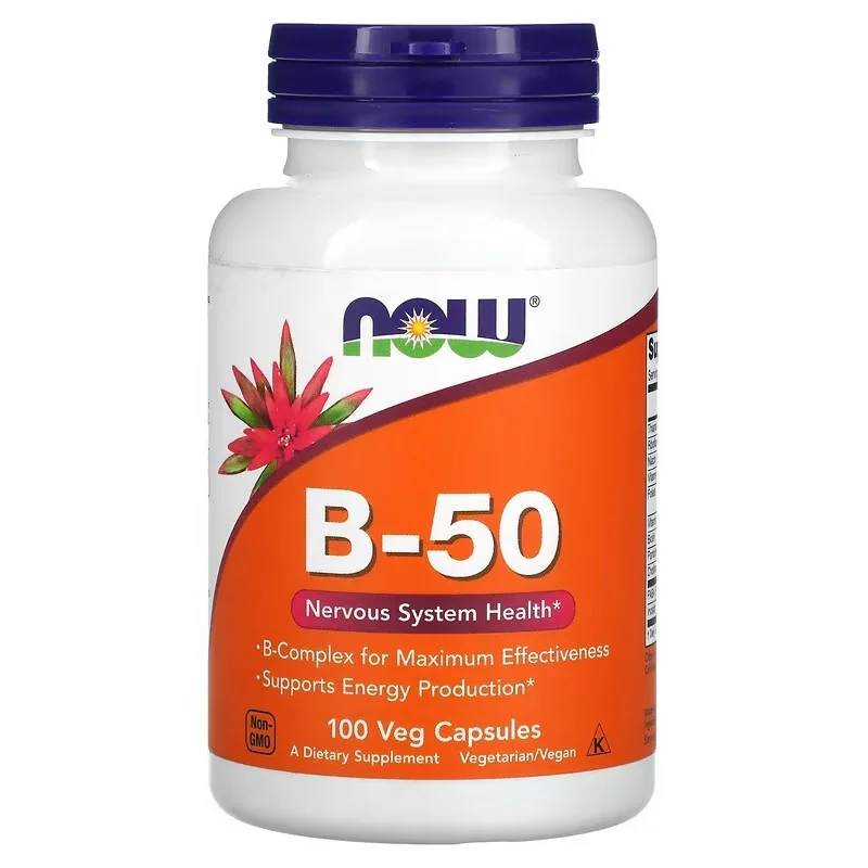 Vitamin B-50 - 100 vcaps - NOW Foods