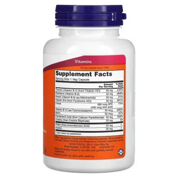 Vitamin B-50 - 100 vcaps de NOW Foods pas cher