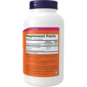 Vitamin C-1000 with 100mg Bioflavonids - 250 vcaps - NOW Foods