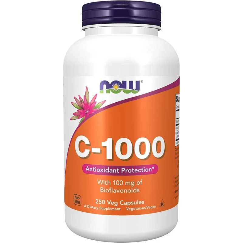 Vitamin C-1000 with 100mg Bioflavonids - 250 vcaps - NOW Foods Vitamin C-1000 with 100mg Bioflavonids - 250 vcaps - NOW Foods