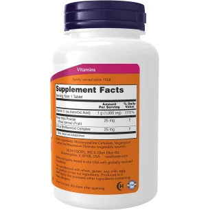 Vitamin C-1000 with Rose Hips & Bioflavonoids - 100 tablets - NOW Foods