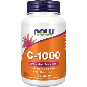 Vitamin C-1000 with Rose Hips - Sustained Release de NOW Foods