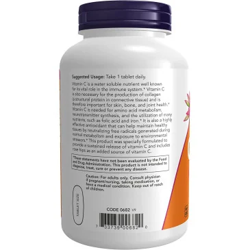 Vitamin C-1000 with Rose Hips - Sustained Release de NOW Foods