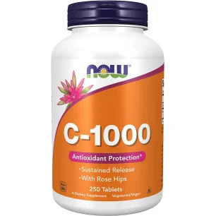 Vitamin C-1000 with Rose Hips - Sustained Release de NOW Foods