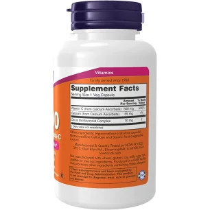 Vitamin C-500 Calcium Ascorbate-C - 100 caps - NOW Foods