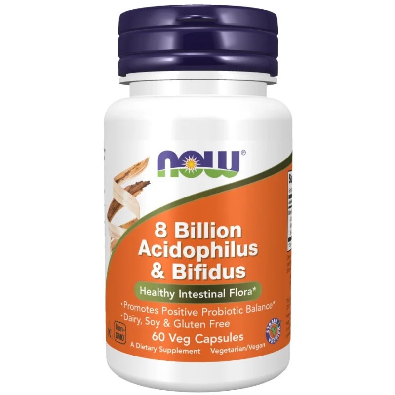 8 Billion Acidophilus & Bifidus (60 vcaps) - Now Foods