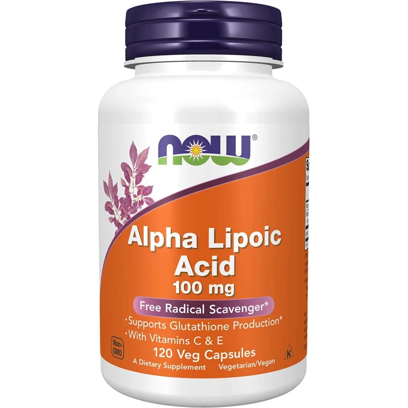 Alpha Lipoic Acid with Vitamins C & E - 100mg - 60 vcaps - NOW Foods