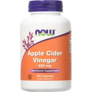 Apple Cider Vinegar - 450mg - 180 vcaps de NOW Foods pas cher