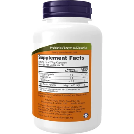 Apple Pectin, 700mg - 120 vcaps - NOW Foods