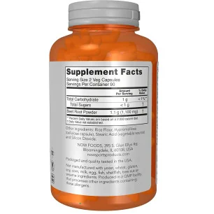 Beet Root Capsules - 180 vcaps - NOW Foods