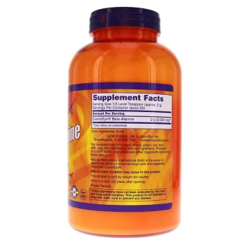 Beta Alanine - 2000mg (Powder) - 500 grams de NOW Foods pas cher