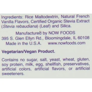 Better Stevia Packets - French Vanilla - 75 packets de NOW Foods