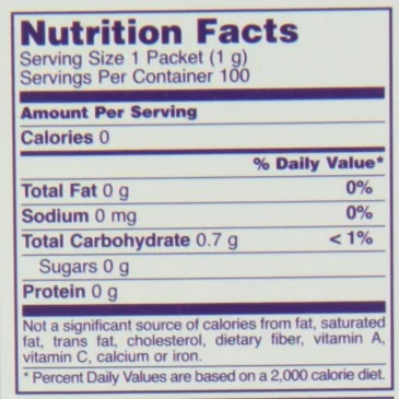 Better Stevia Packets - French Vanilla - 75 packets de NOW Foods