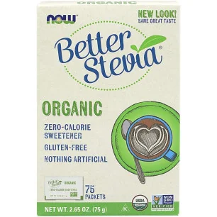 Better Stevia Packets - Organic - 75 packets de NOW Foods pas cher
