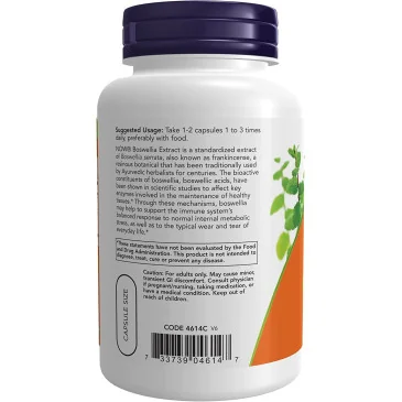 Boswellia Extract Plus Turmeric Root Extract - 250mg de NOW Foods