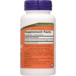 Bromelain - 500mg - 60 vcaps - NOW Foods