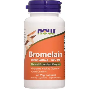 Bromelain - 500mg - 60 vcaps de NOW Foods pas cher - Nutriwellness