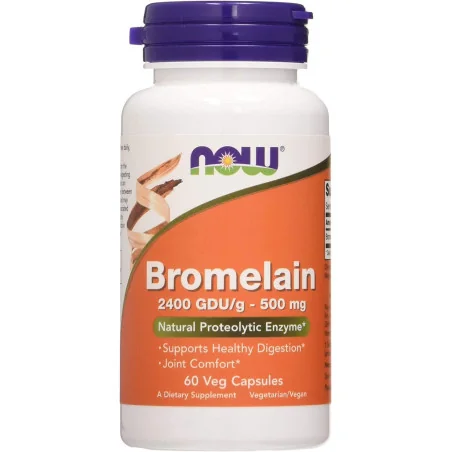 Bromelain - 500mg - 60 vcaps de NOW Foods pas cher - Nutriwellness