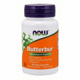 Butterbur - 60 vcaps de NOW Foods pas cher - Nutriwellness