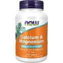 Calcium & Magnesium - 100 tablets - NOW Foods