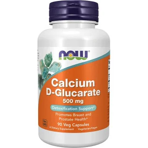 Calcium D-Glucarate, 500mg - 90 vcaps de NOW Foods pas cher