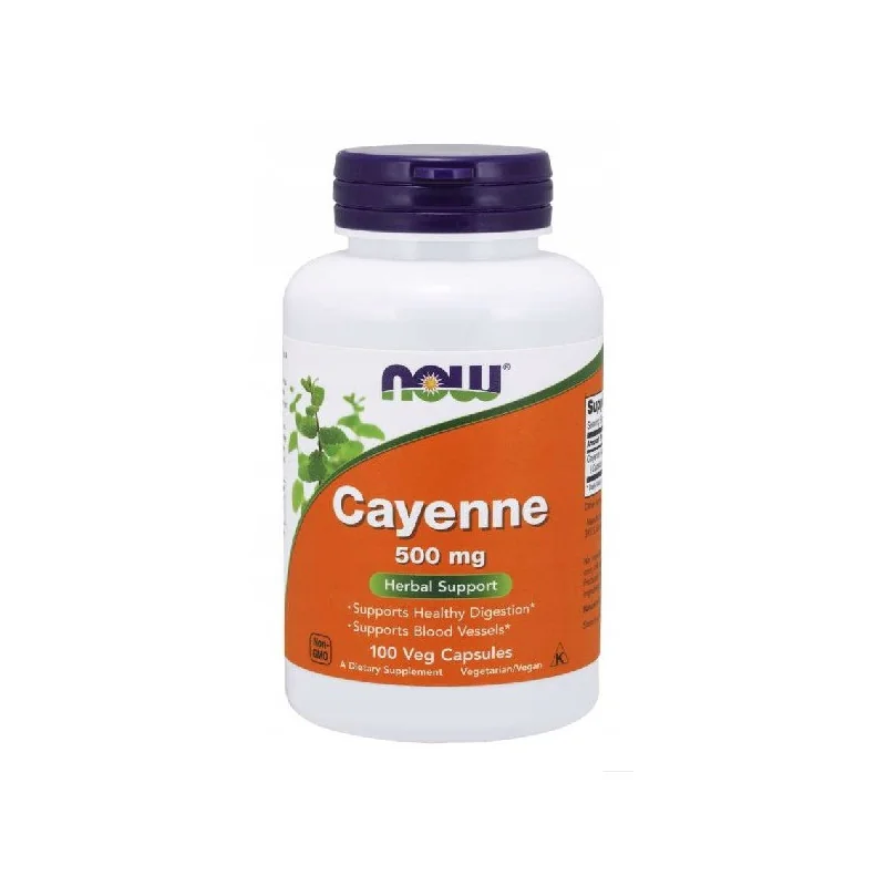 Cayenne - 500mg - 100 vcaps - NOW Foods