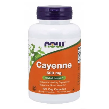 Cayenne - 500mg - 100 vcaps de NOW Foods pas cher - Nutriwellness