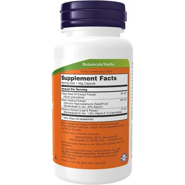 Celery Seed Extract - 60 vcaps de NOW Foods pas cher - Nutriwellness