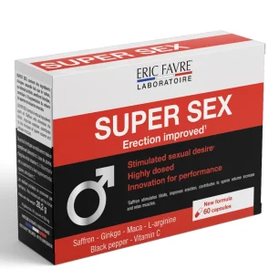 SUPER SEX - 60 GÉLULES d'Eric Favre pas cher - Nutriwellness