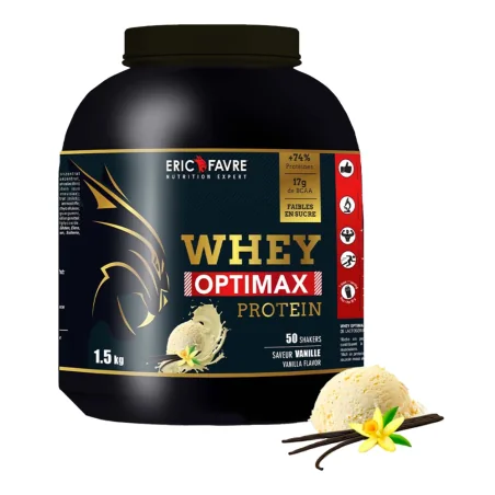 Whey Optimax Protein 1500g d'Eric Favre pas cher - Nutriwellness