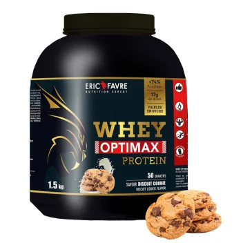 Whey Optimax Protein 1500g d'Eric Favre pas cher - Nutriwellness