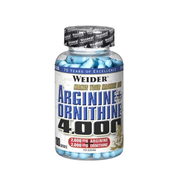 Arginine + Ornithine 4000 - 180 caps Weider pas cher - Nutriwellness