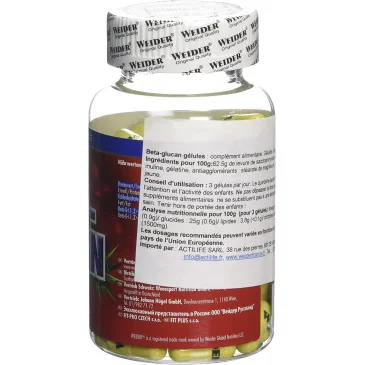 Beta-Glucan - 120 caps de Weider pas cher - Nutriwellness
