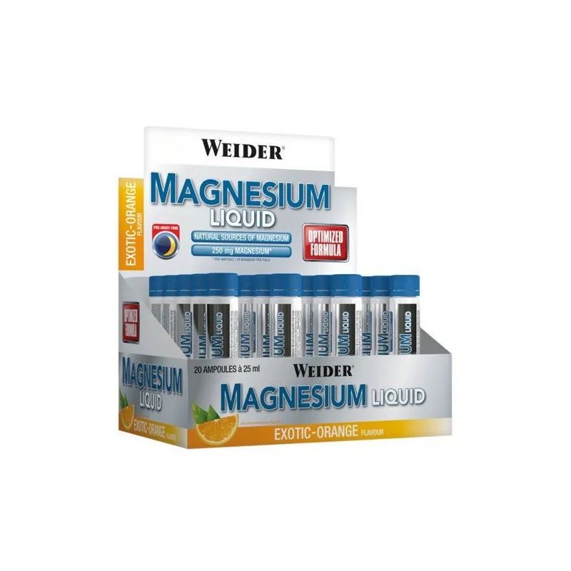 Magnesium Liquid, Exotic-Orange - 20 x 25 ml - Weider
